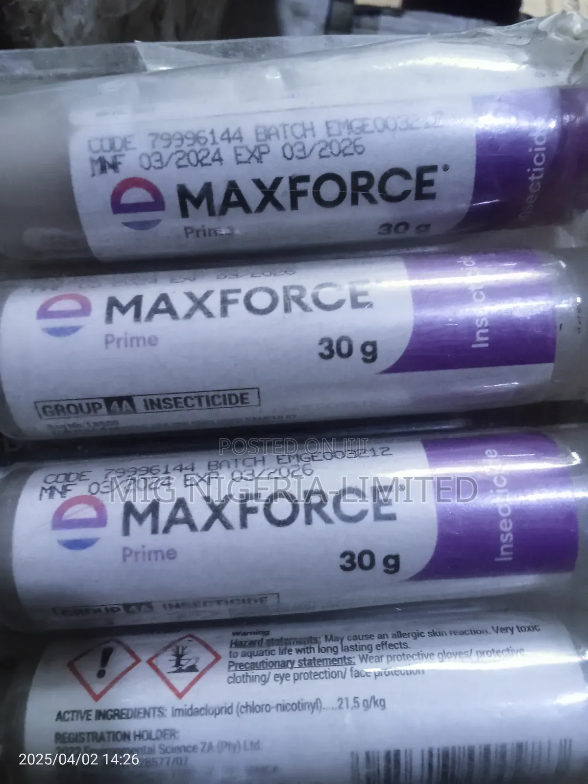 Max Force Prime Cockroach Killer Bait Gel 30g