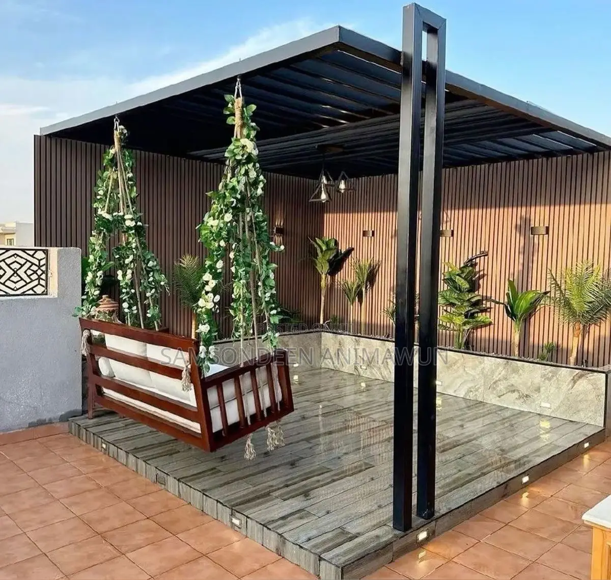Metal Pergola Construction