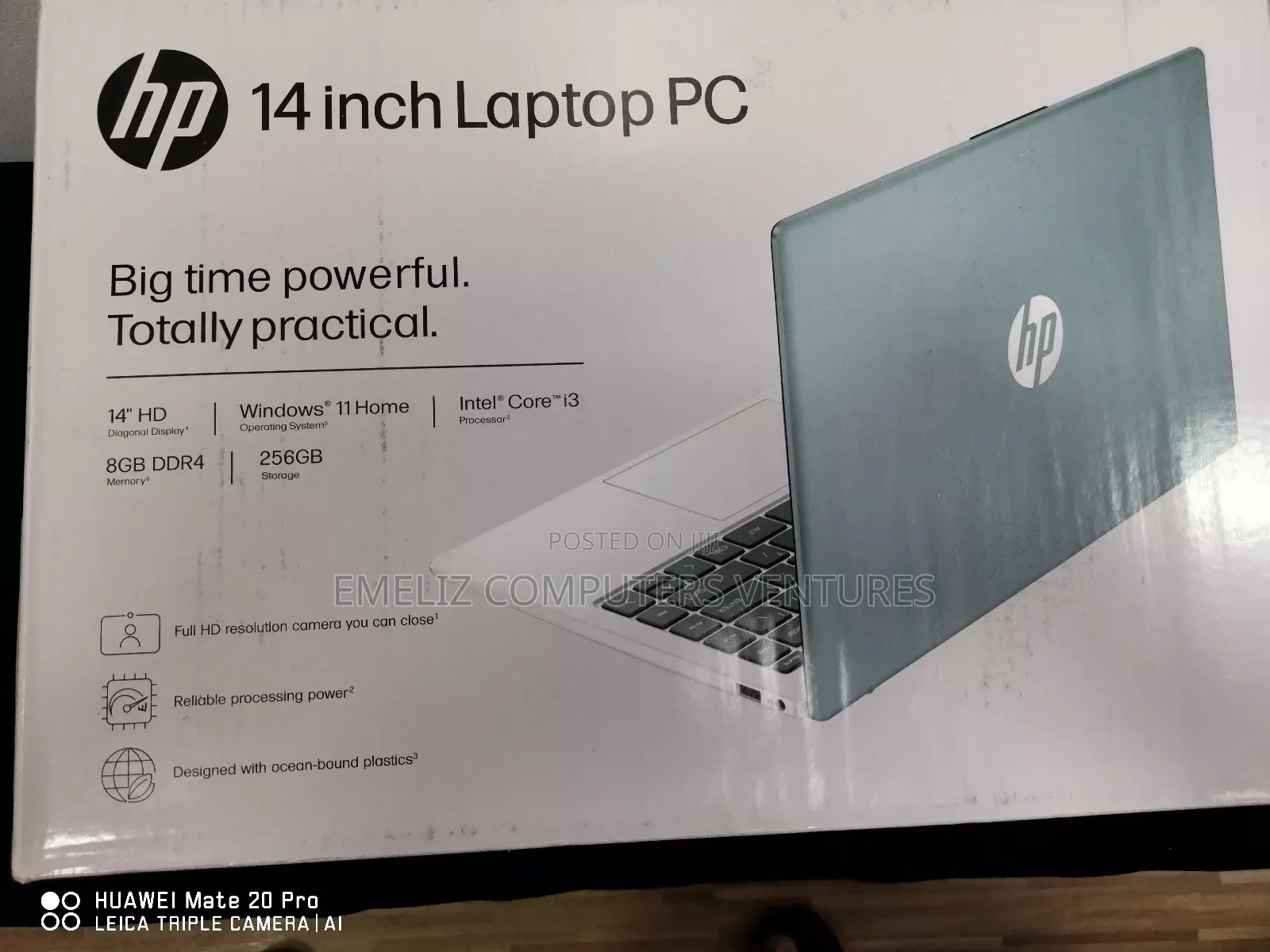 New Laptop HP 14S 8GB Intel Core i3 SSD 256GB