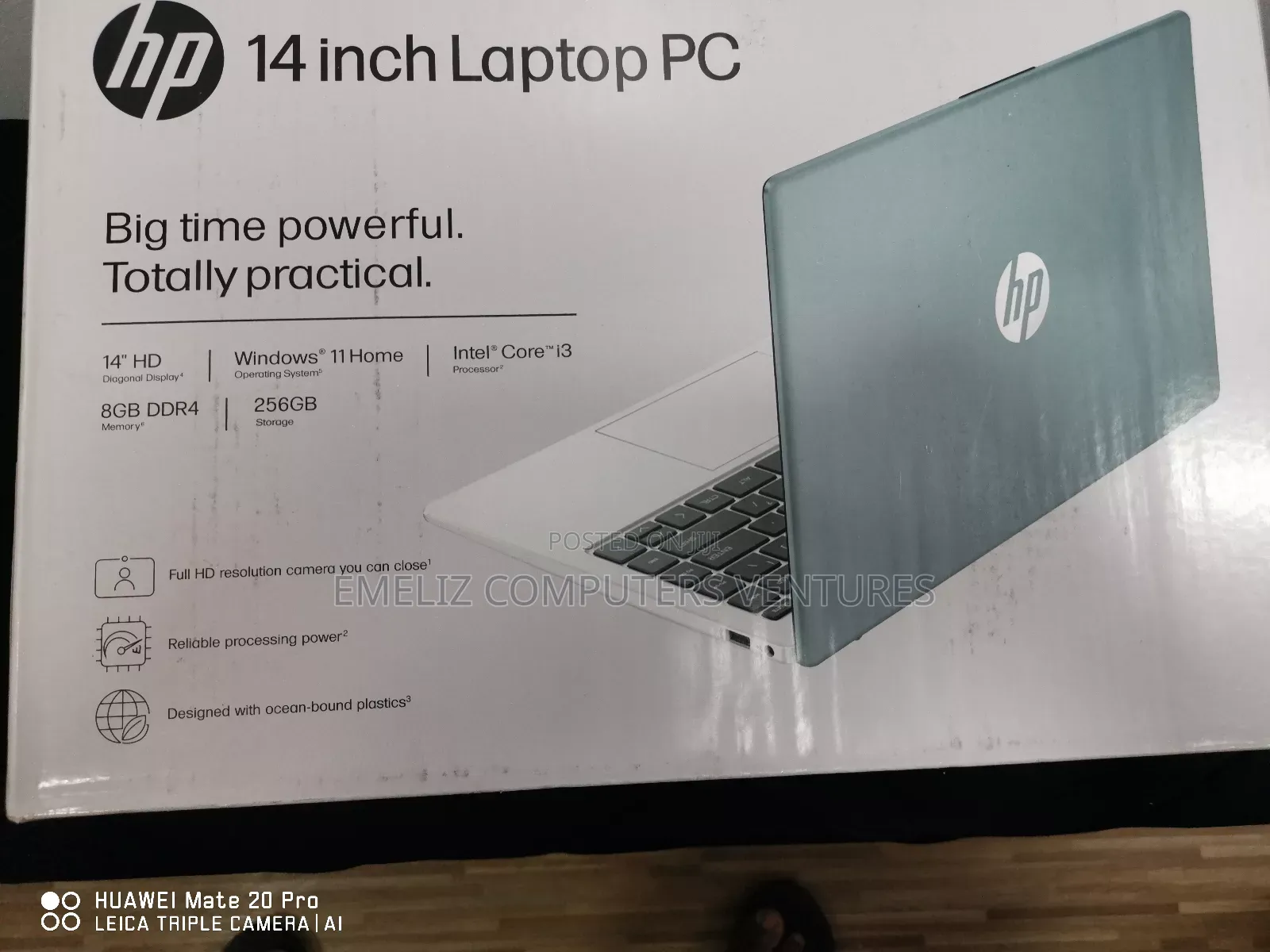 New Laptop HP 14S 8GB Intel Core i3 SSD 256GB