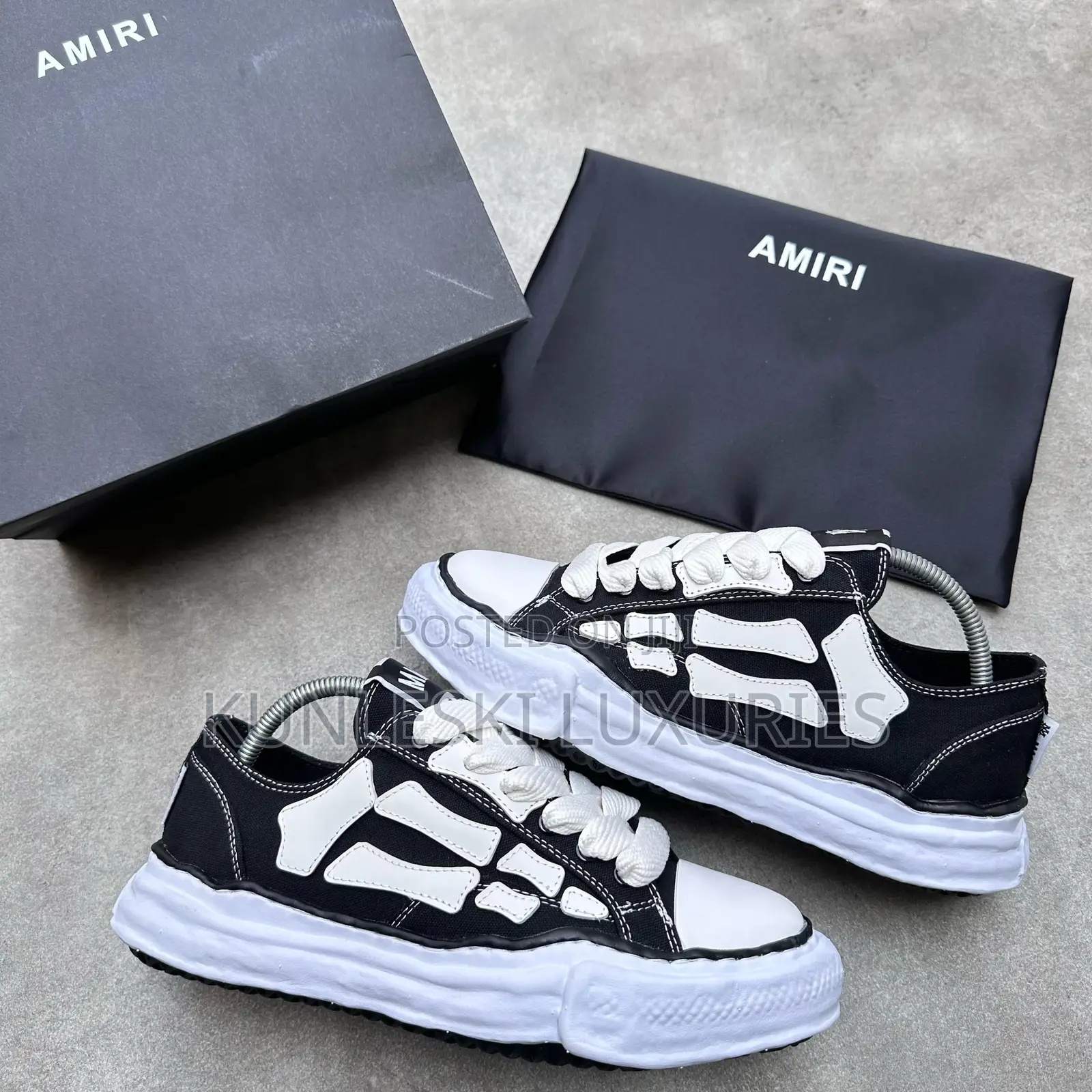 Original Amiri X Maison Mihara Yasuhiro Black Sneakers