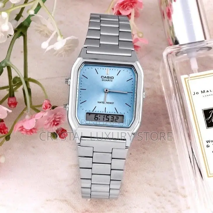 Casio Vintage Quality Luxury Men Chain Strap Wristwatch