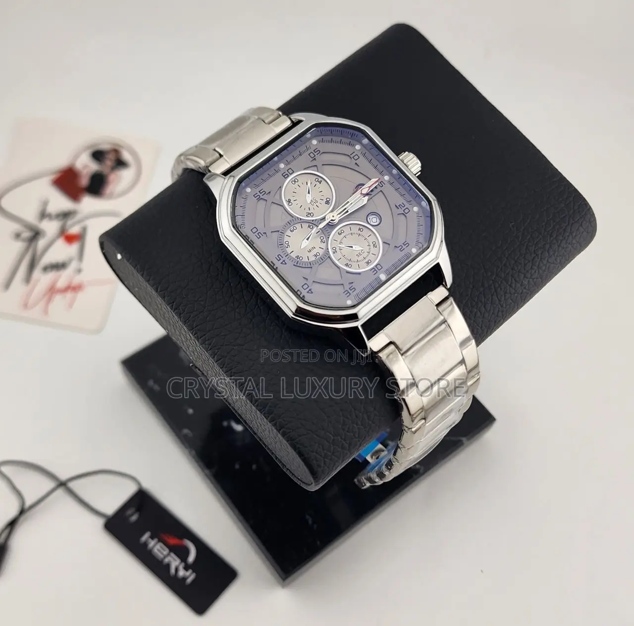 Heryi Quality Men Chain Strap Wristwatch