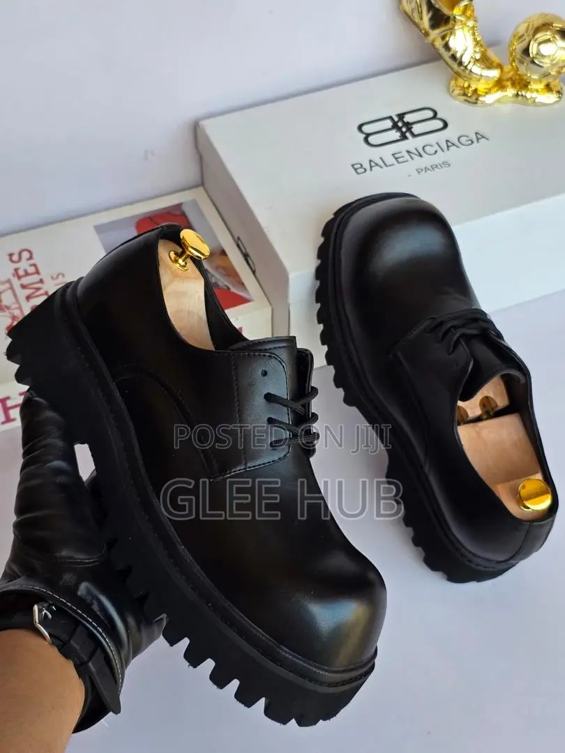 Chunky Matte Leather Shoes