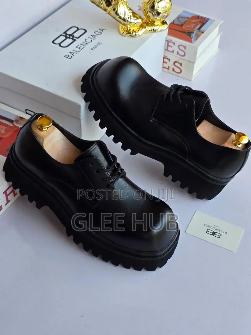 Chunky Matte Leather Shoes