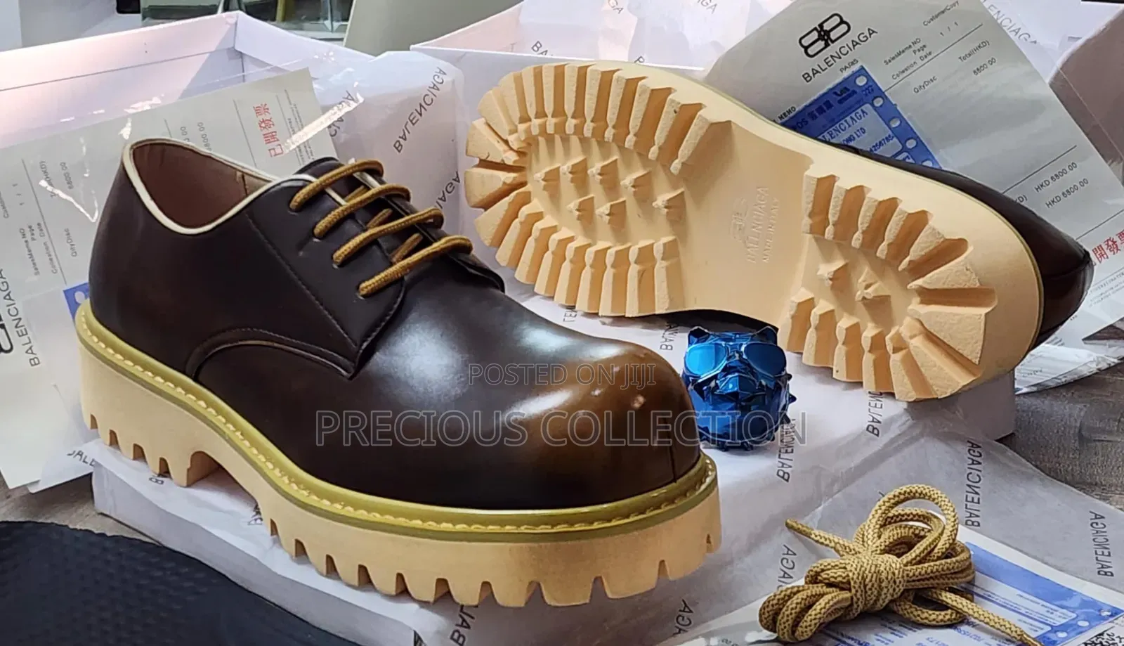 Men's Top Quality Balenciaga Chunky Sole Lace Up Shoe