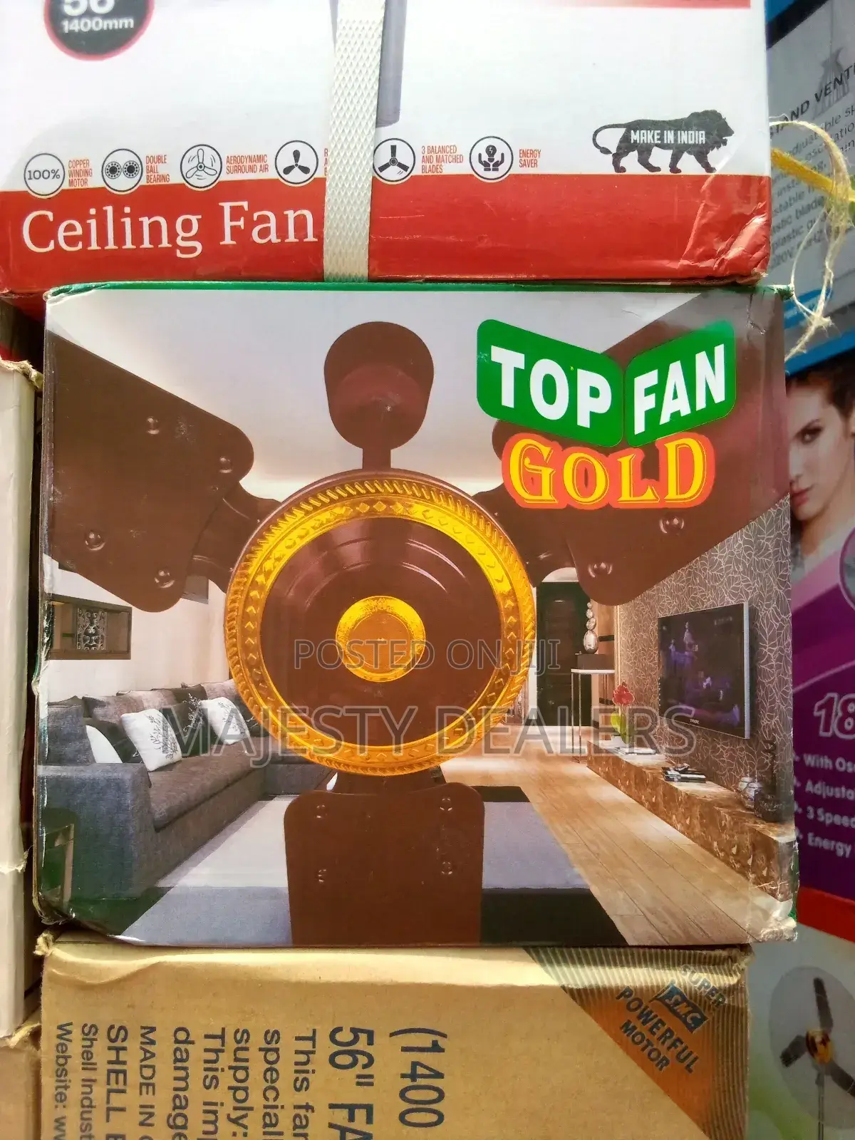 Ceiling Fan Short Blade Top Fan