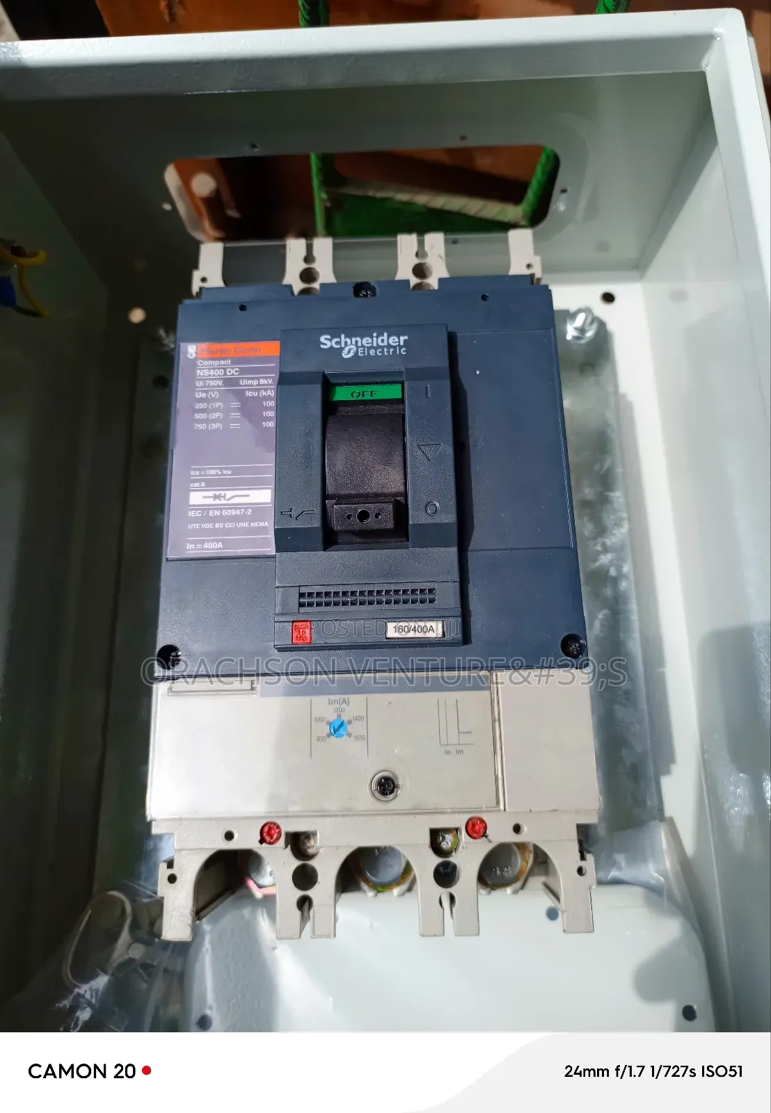 400amps 3pole Dc Battery Breaker With Housing