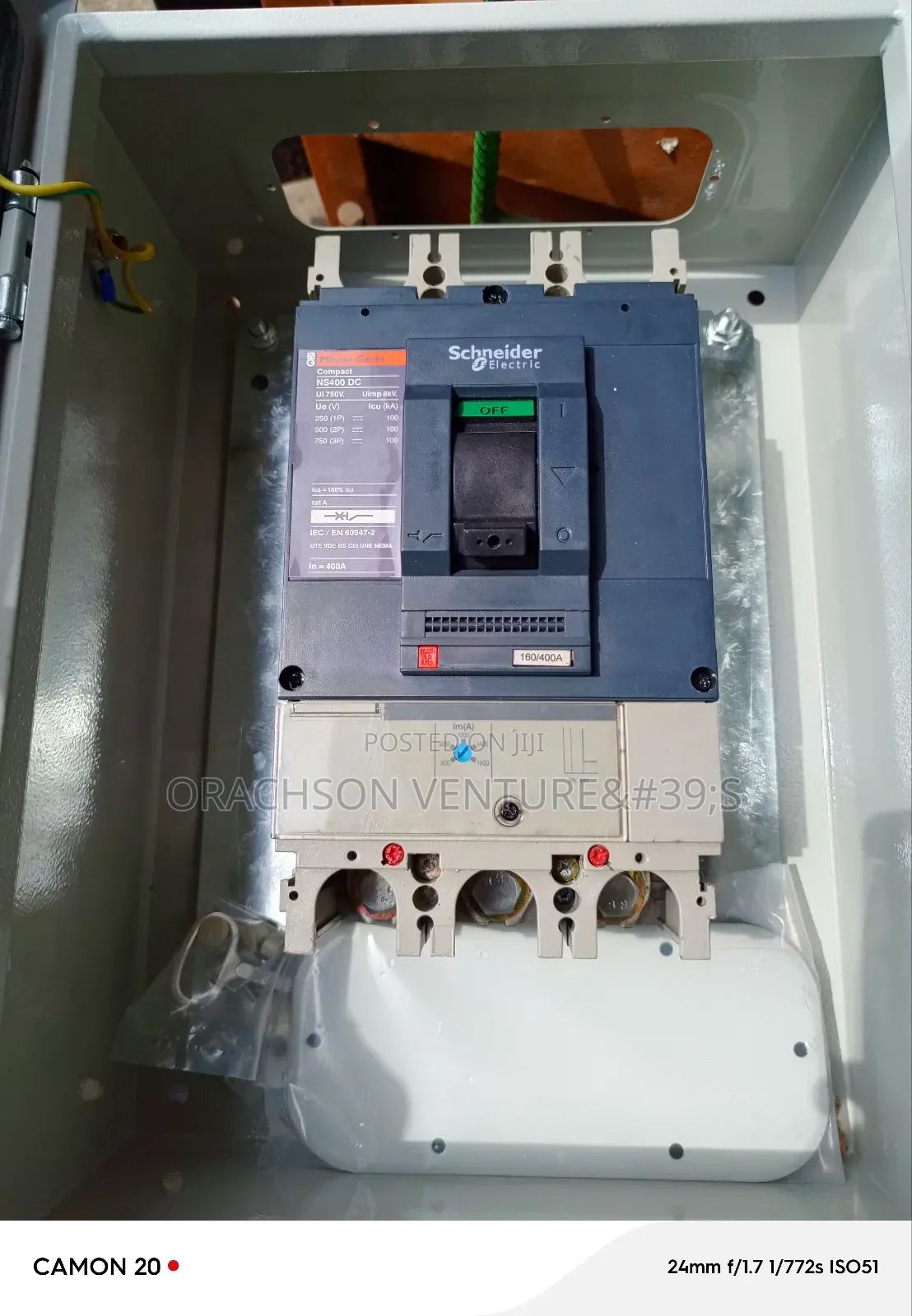 400amps 3pole Dc Battery Breaker With Housing