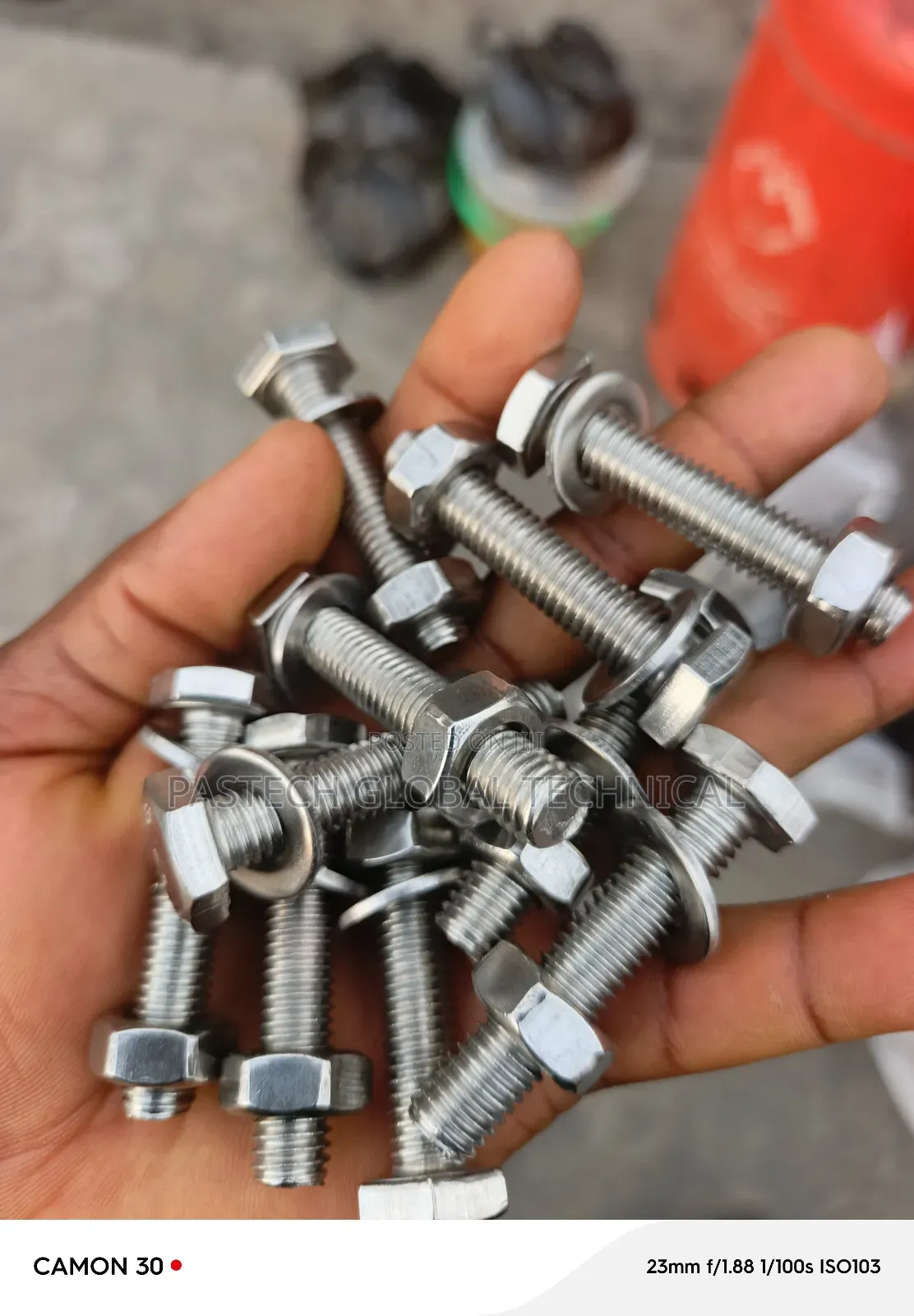 S.S.Bolt 10mm X 50mm With Nut Washer