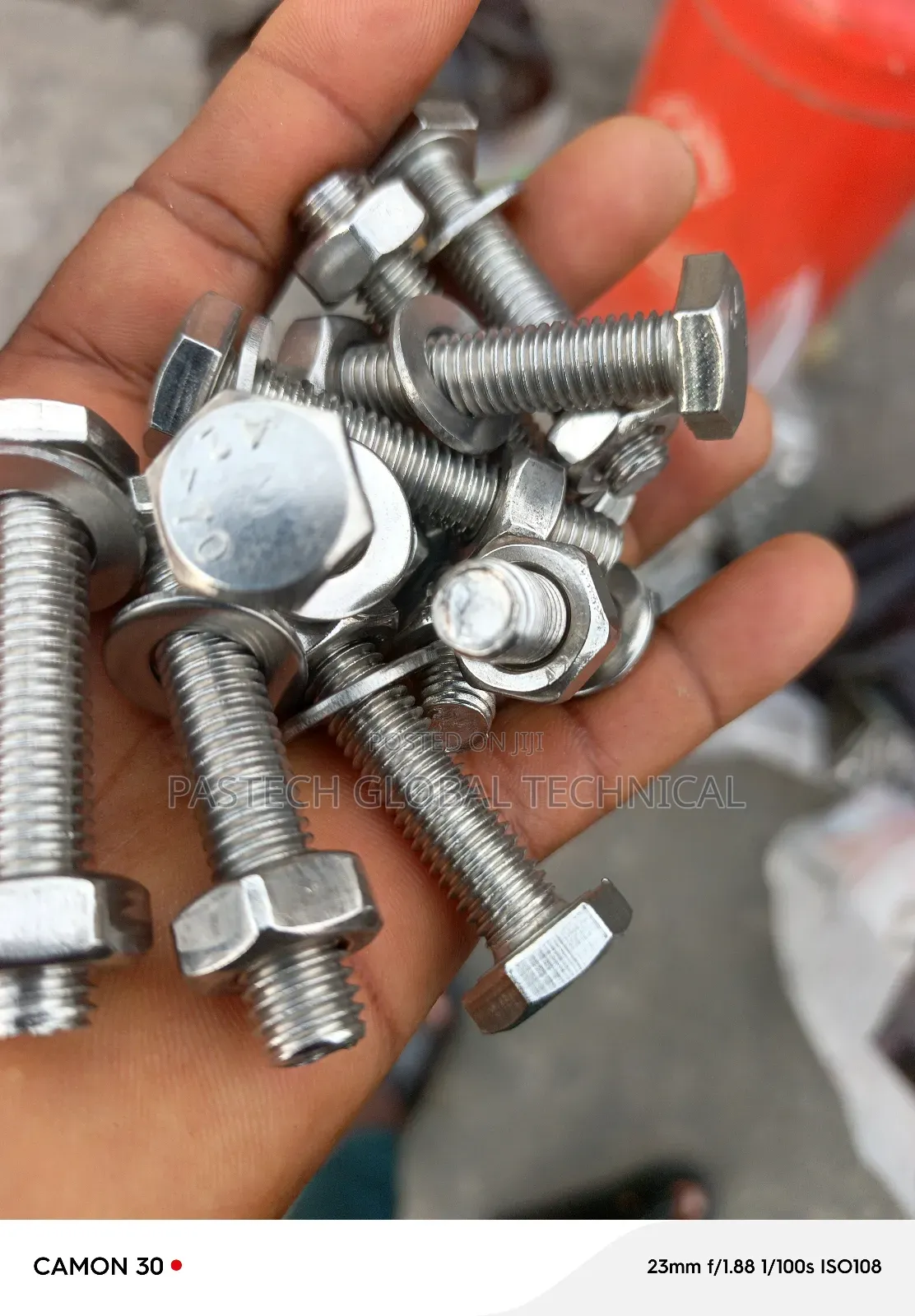 S.S.Bolt 10mm X 50mm With Nut Washer