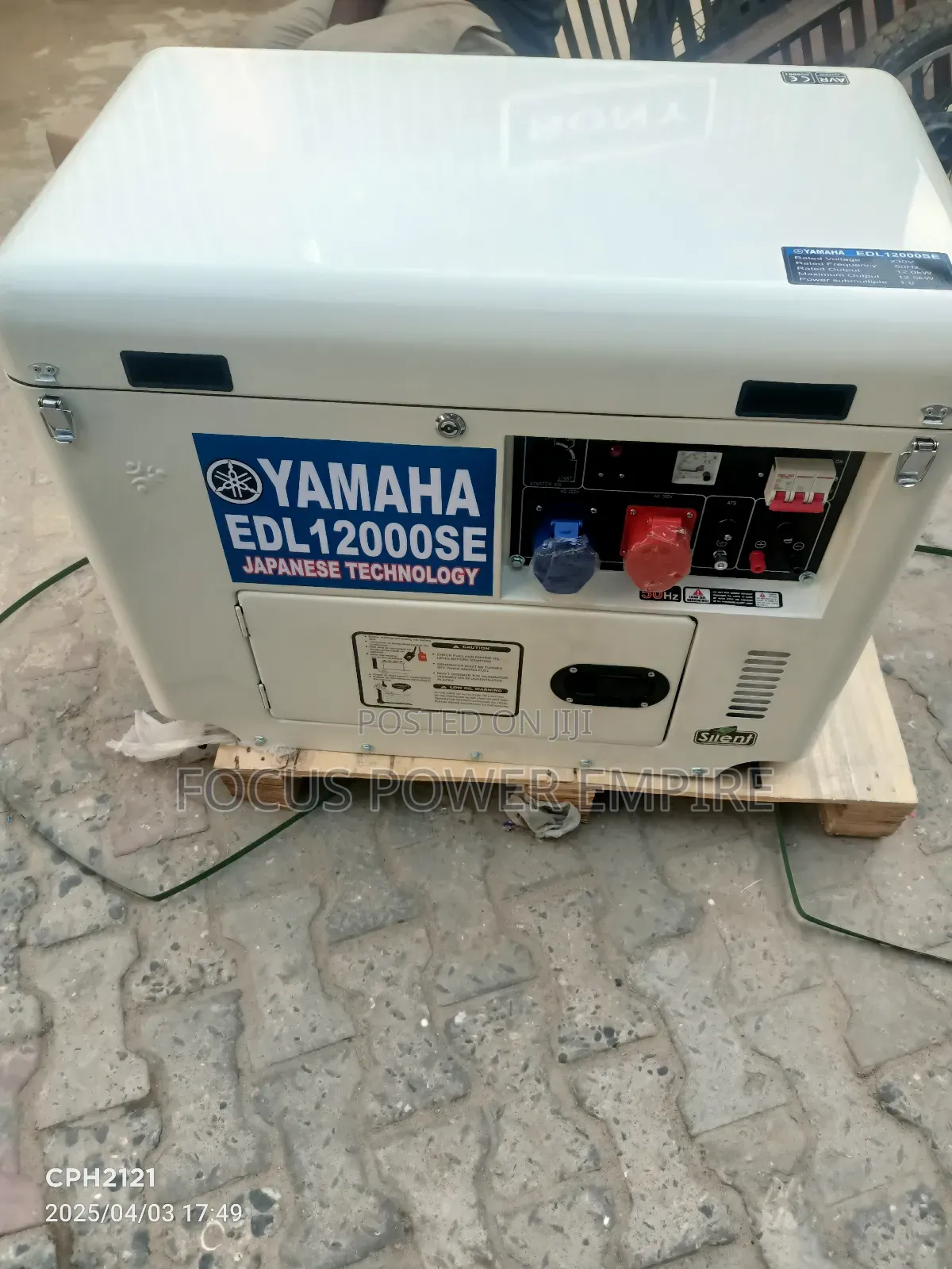 Yamaha Diesel Gen 10.0kva 3 Phase Soundproof  Copper Coil