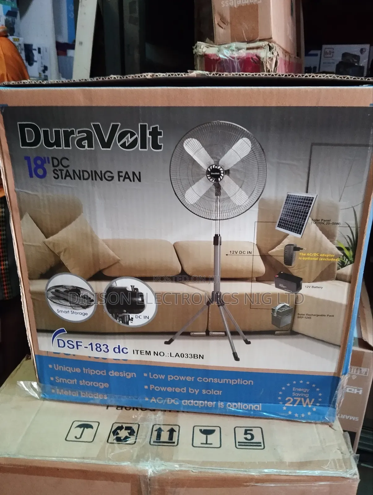 Duravolt 18" Dc Standing Fan