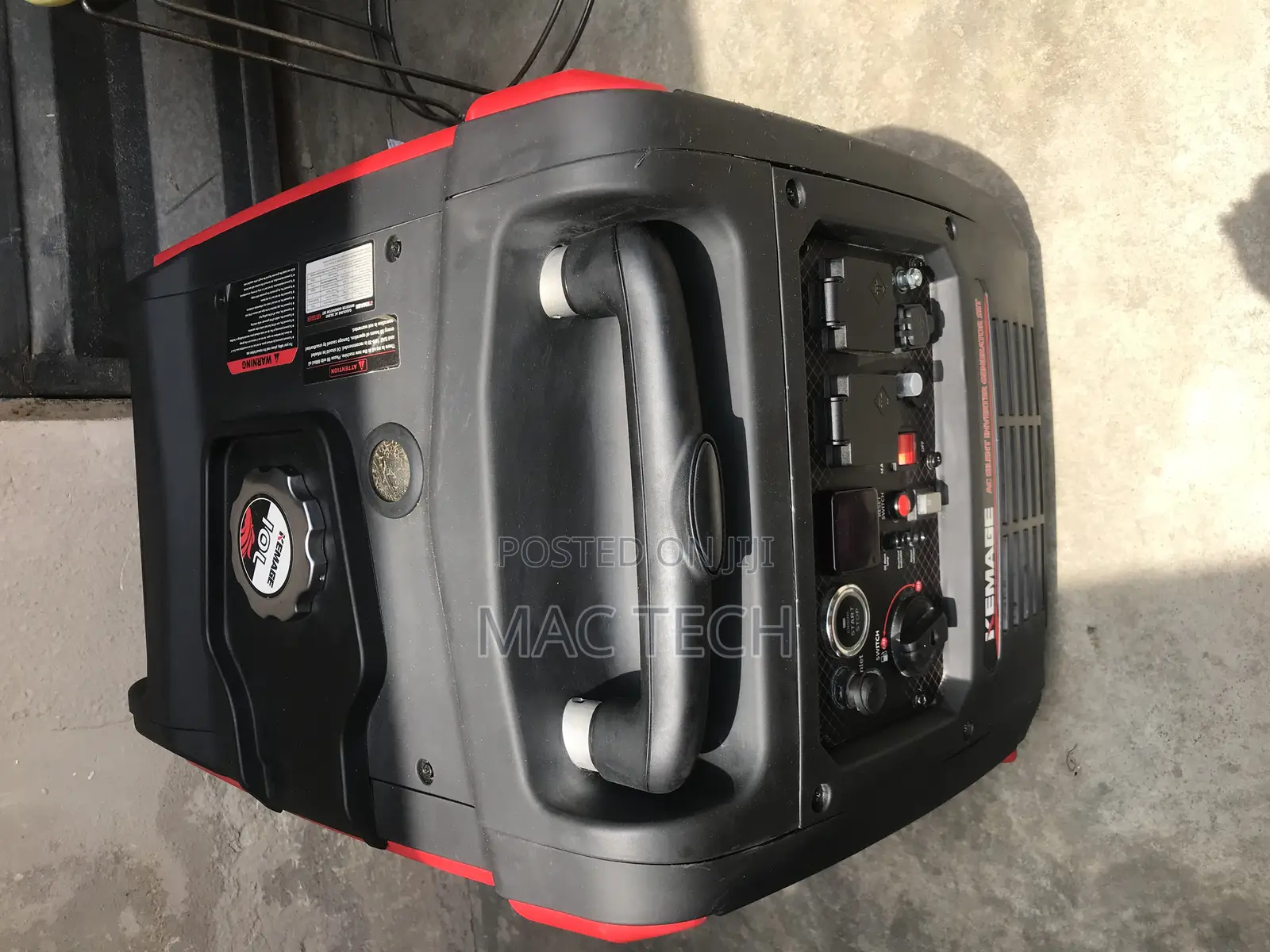 Kemage Inverter Generator. Key/ Remote and Manual Start.