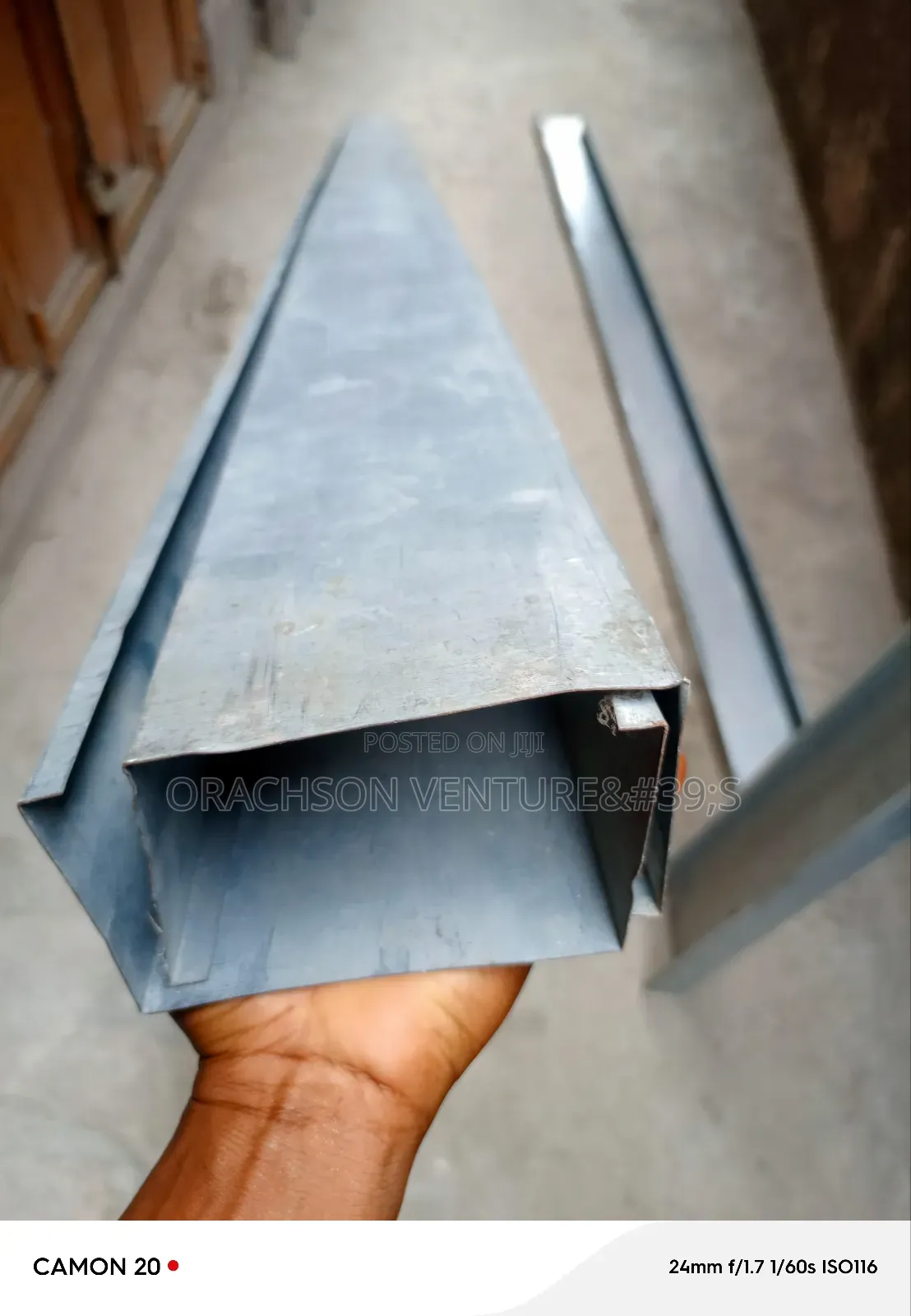 130x50 Galvanized Trunk 3meters