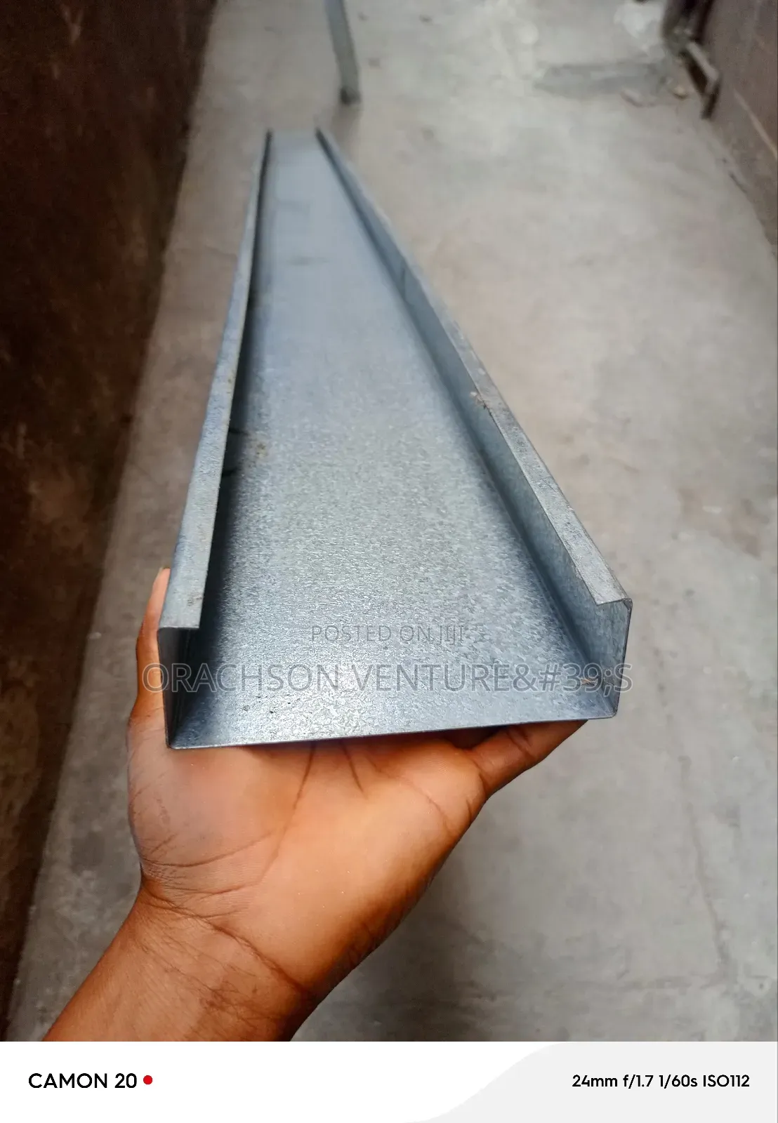 130x50 Galvanized Trunk 3meters