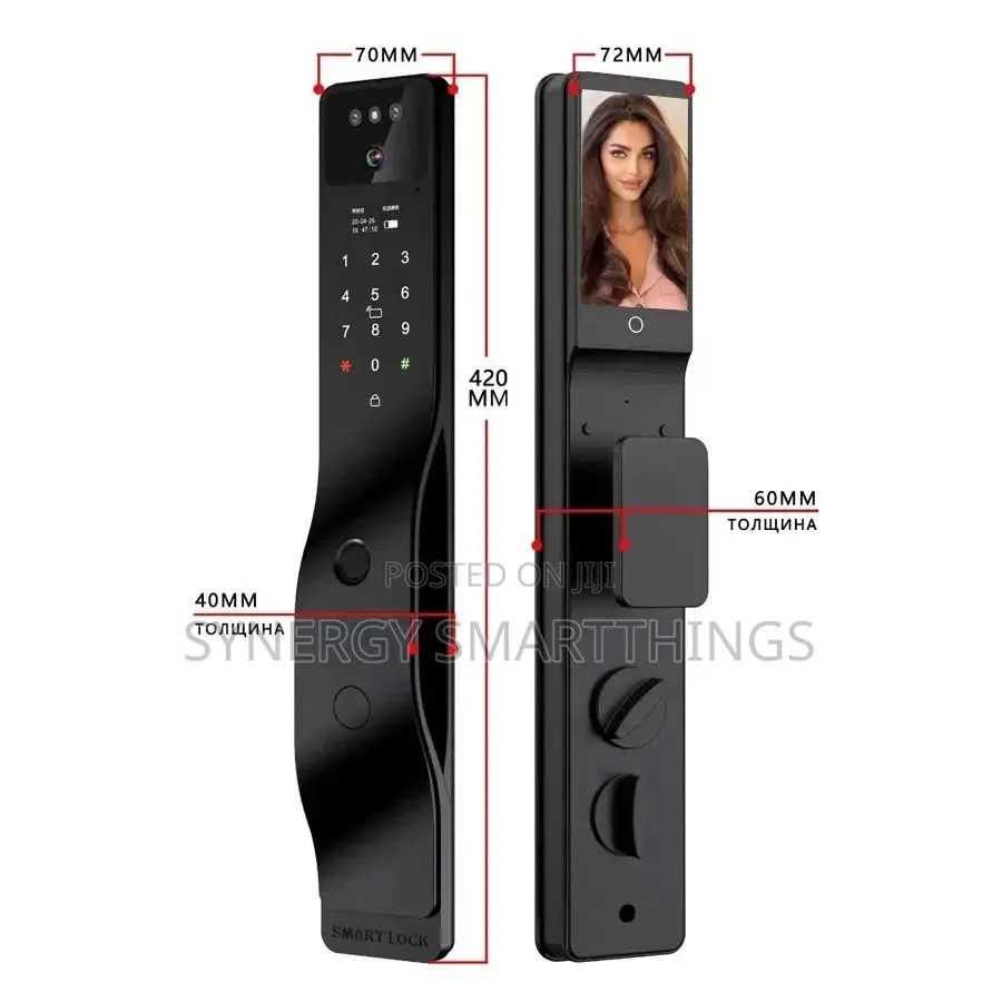 3d Face Recognition Tuya Smart Lock With Video Intercom Cards Password