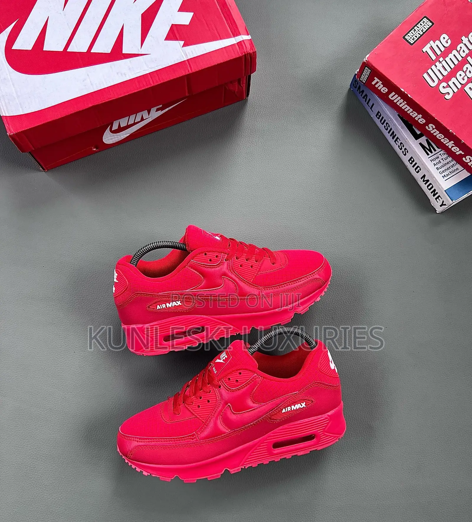 Original Nike Airmax 90 Tripple Red Sneakers