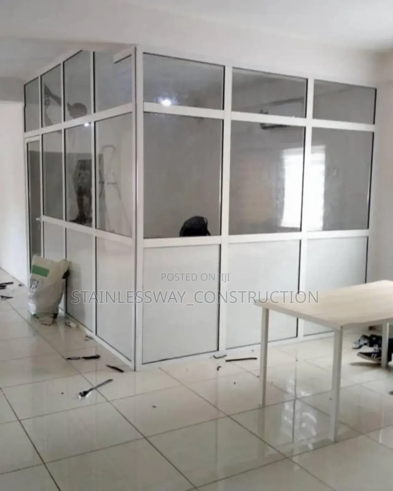 Glass/Bored Office Demarcation