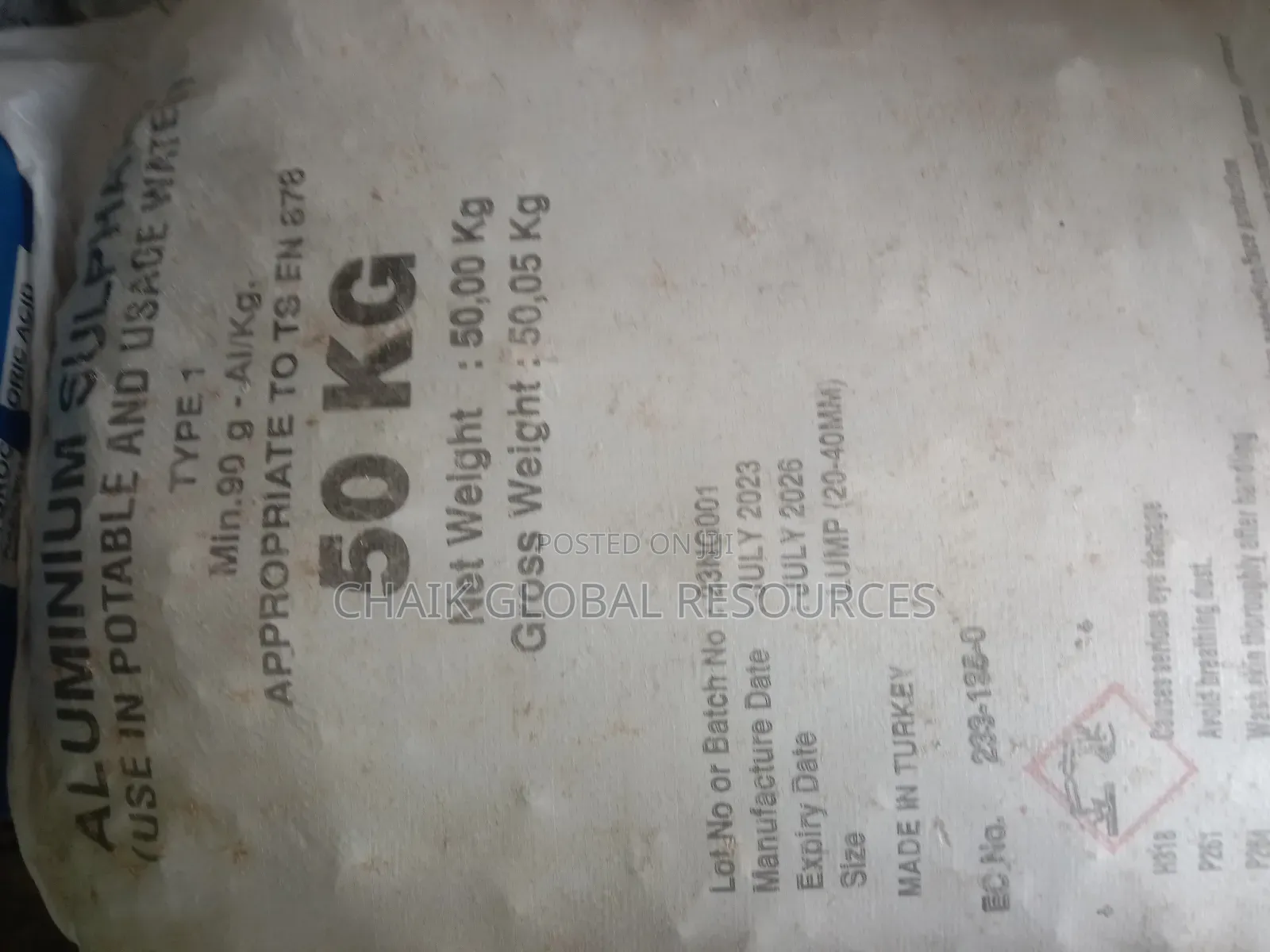 Aluminum Sulphate 50 Kg