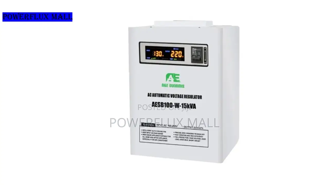 A E Dunamis 15kva 100-260vac Single Phase Servo Stabilizer