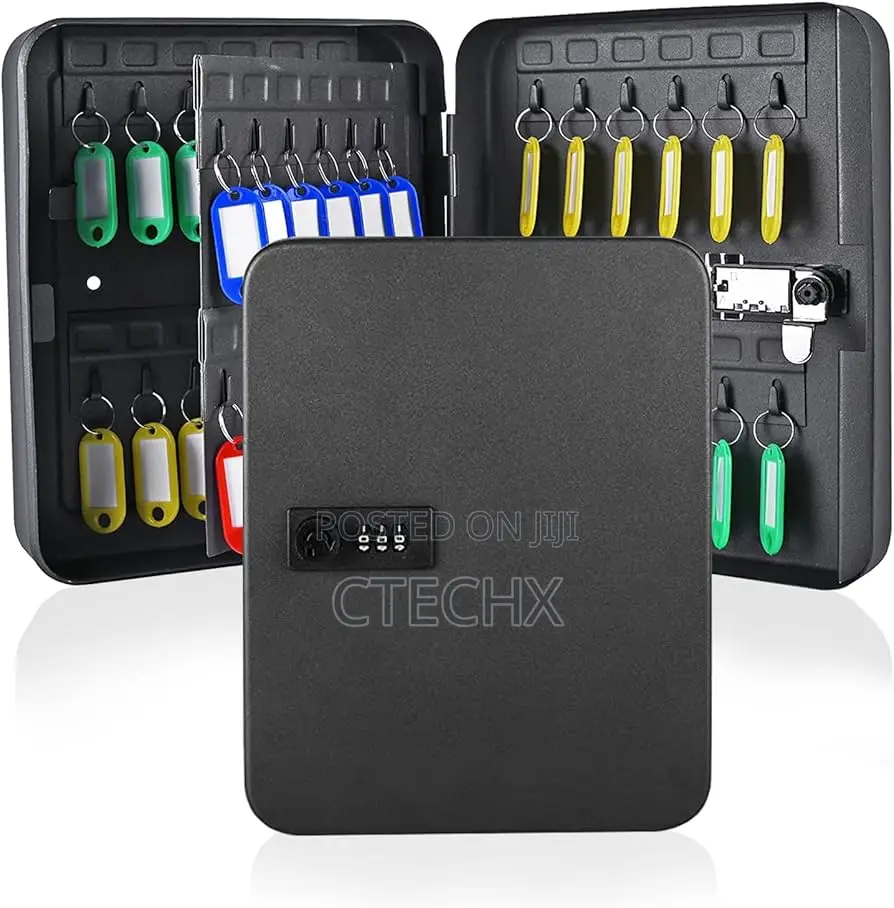 Qulable Combination Key Safe - 48-Keys Steel Key Storage Box
