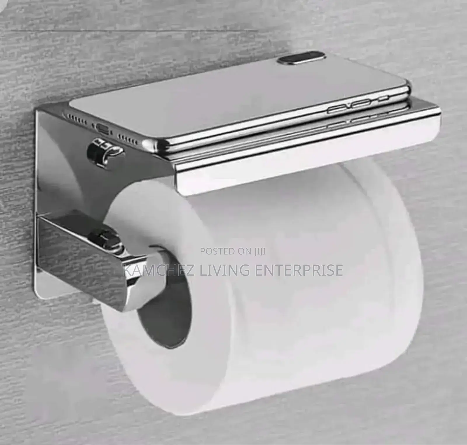 Toilet Paper Holder With Shelf – Wall Mount