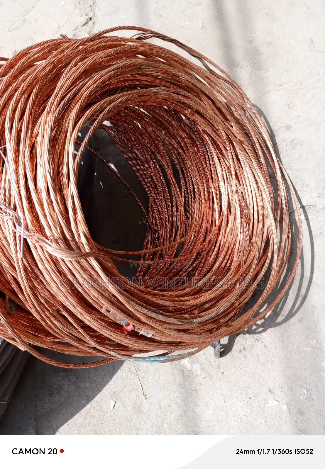 25mm Bare Copper Wire 100%