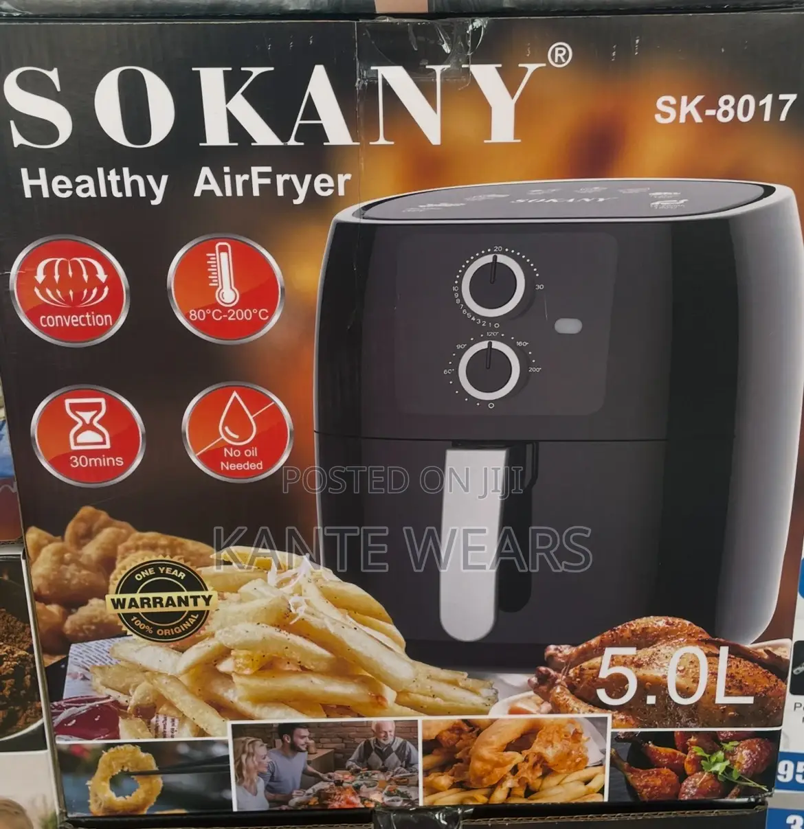 Sokany Air Fryer - 5 Litres