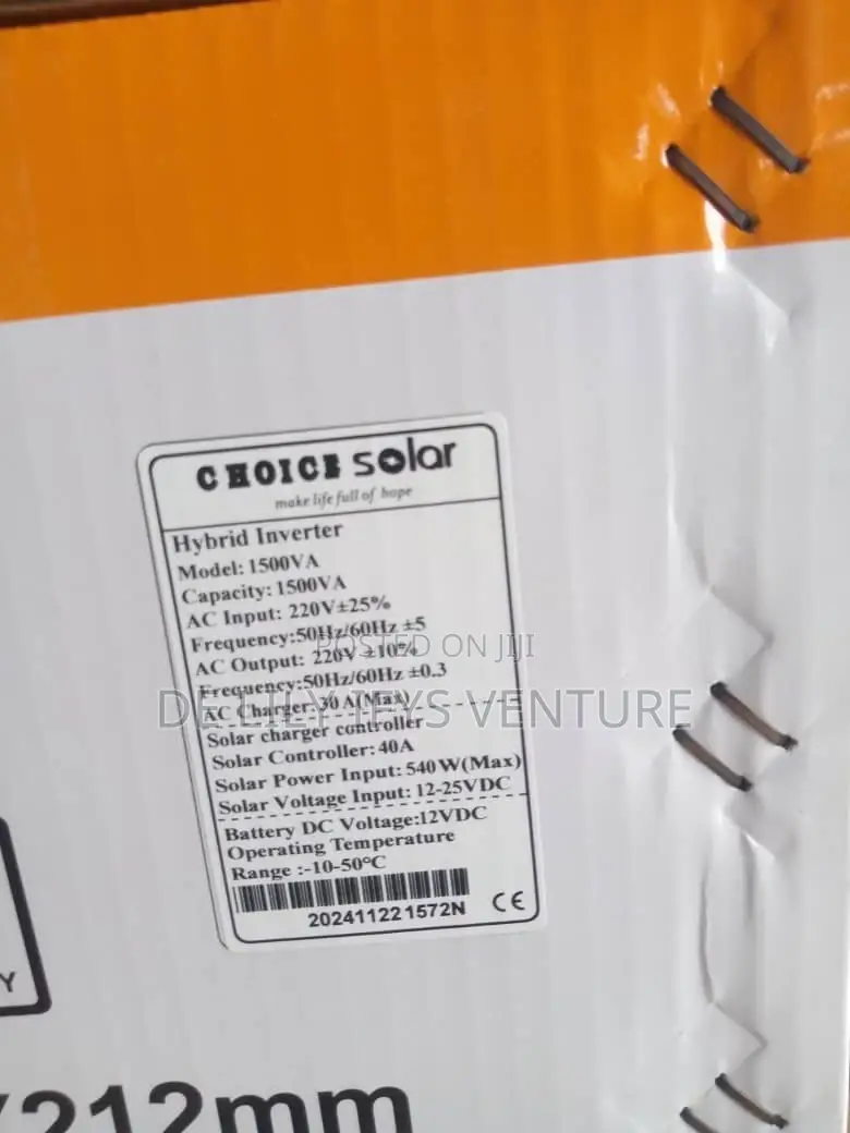 Choice Inverter 1.5kva /12v Hybrid