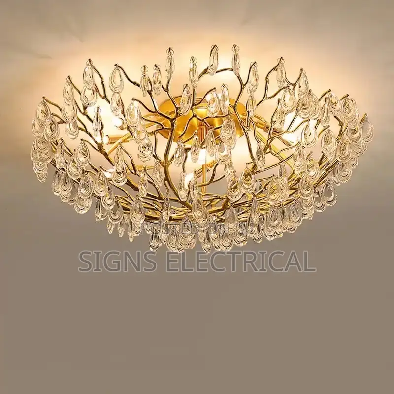 Modern Led Crystal Ceiling Lamps Chandeliers