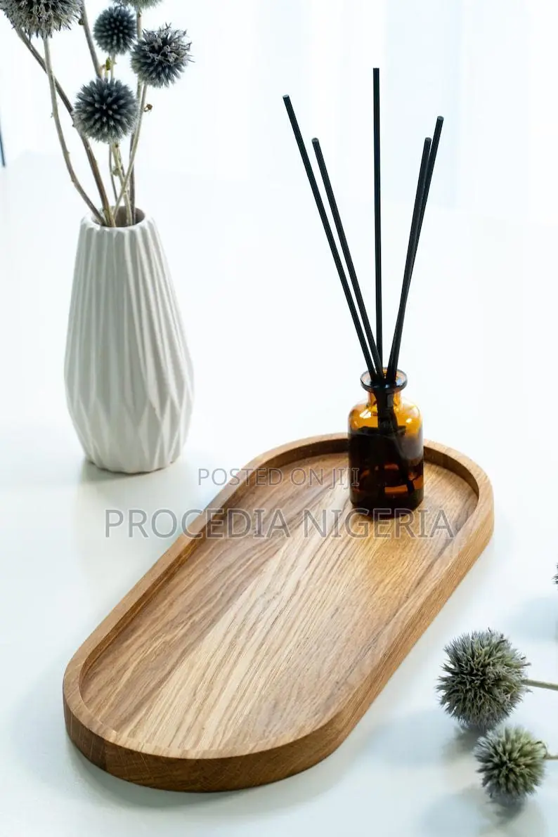 Natural Wood Tray – Jewelry Coffee Organizer