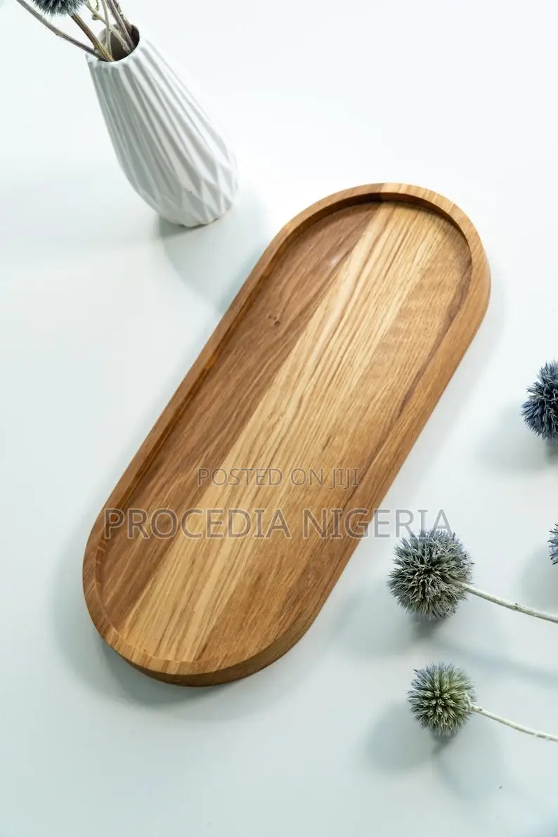 Natural Wood Tray – Jewelry Coffee Organizer