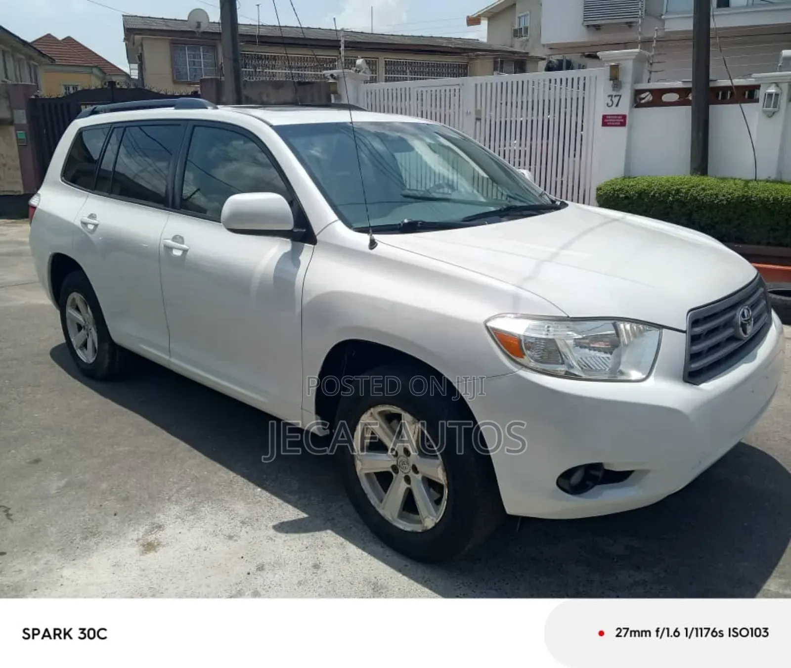 Toyota Highlander 4x4 2008 White