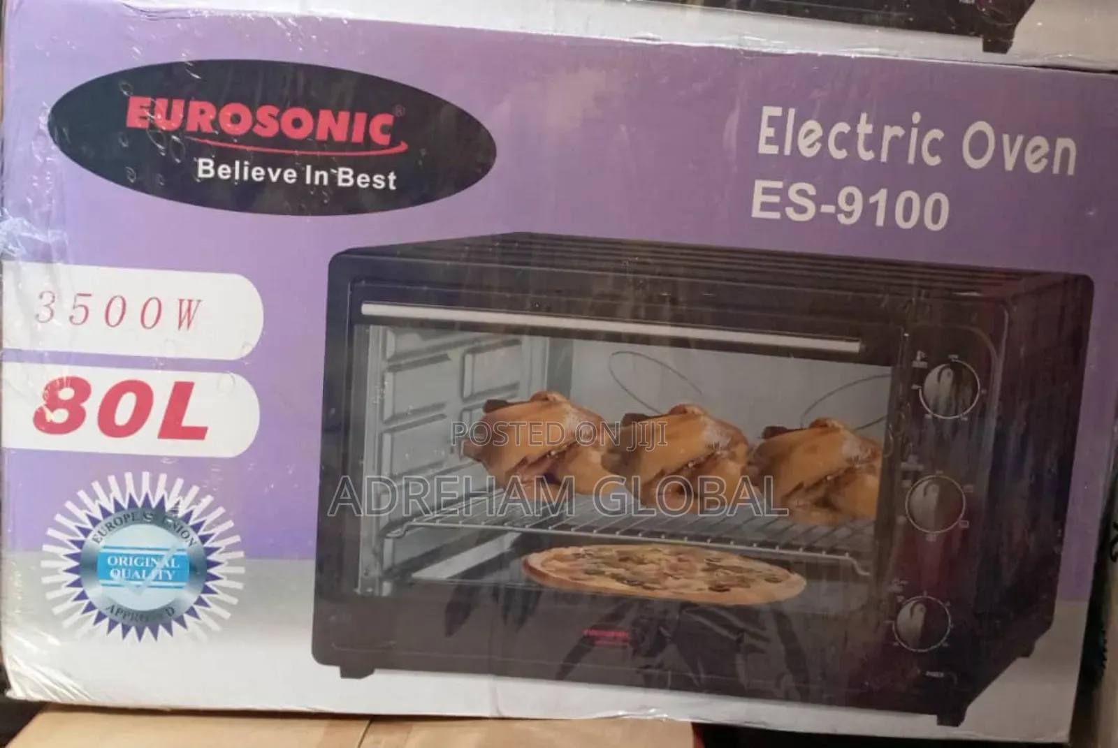 Eurosonic 80l Electric Oven With Rotating Grill 3500w