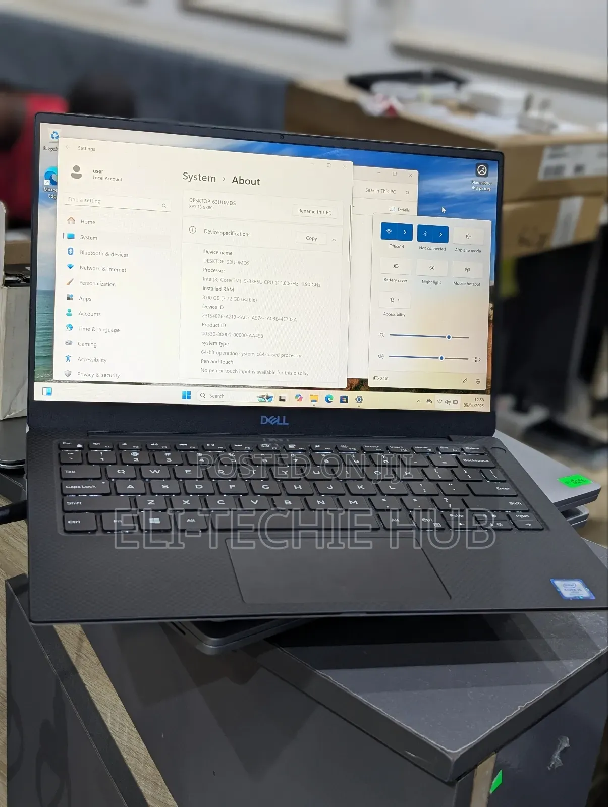 Laptop Dell XPS 13 8GB Intel Core I5 SSD 256GB