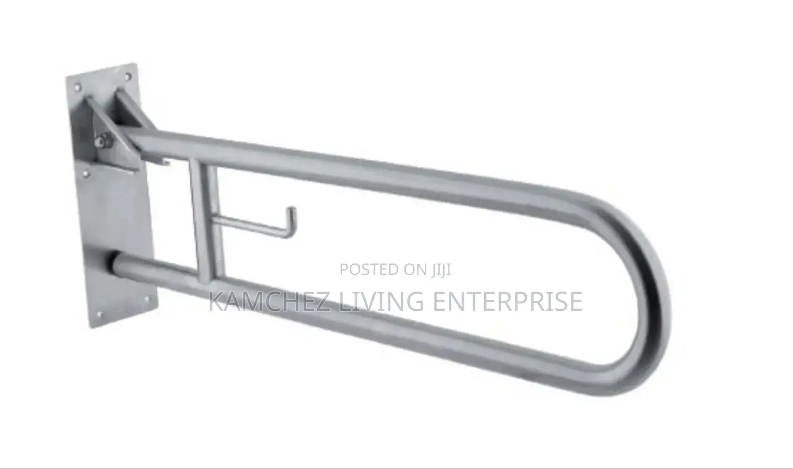 Handicap Support Grab Bar With Toilet Paper Holder