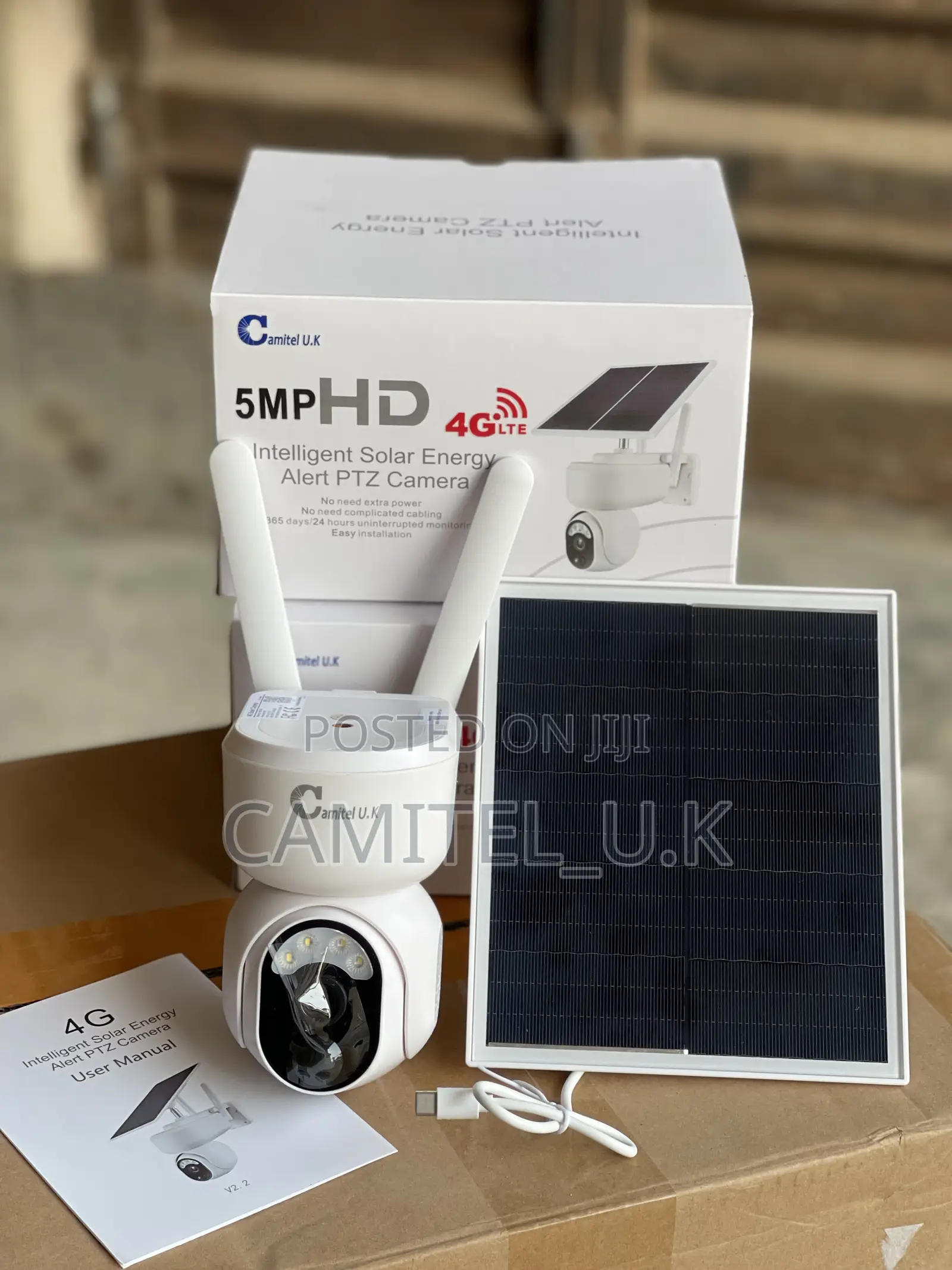 4g Ubox Intelligent Solar Energy Alert PTZ Camera