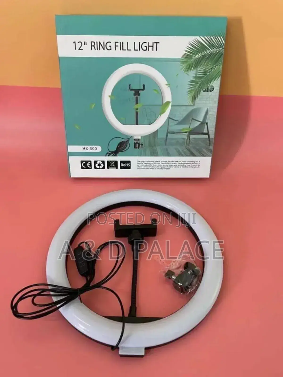 14inches Ringlight With 1 Phone Holder and Tripod Stand
