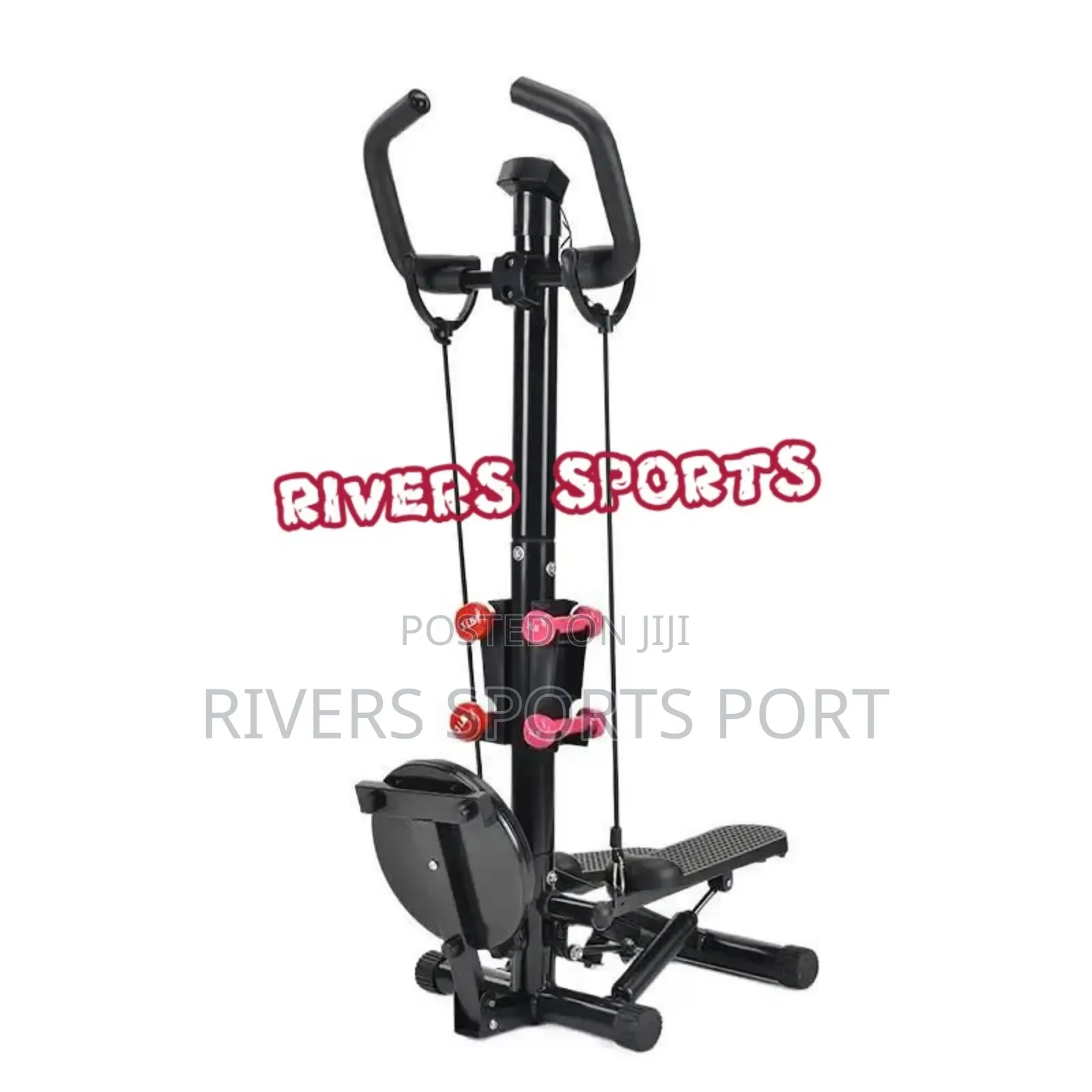 3in1 Multifunctional Stepper With Twister, Dumbbell, Display