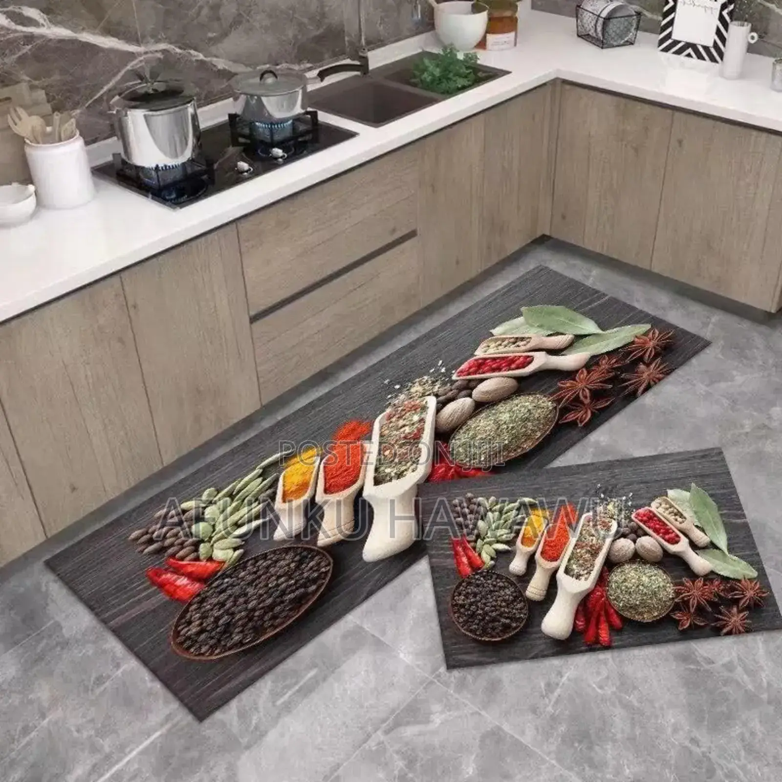 Polyester 2 in 1 Kitchen Mat