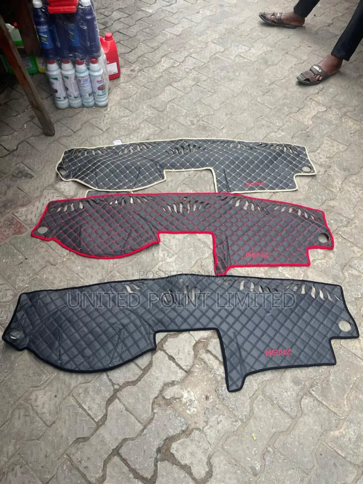 Mercedes Benz Leather Dashboard Cover