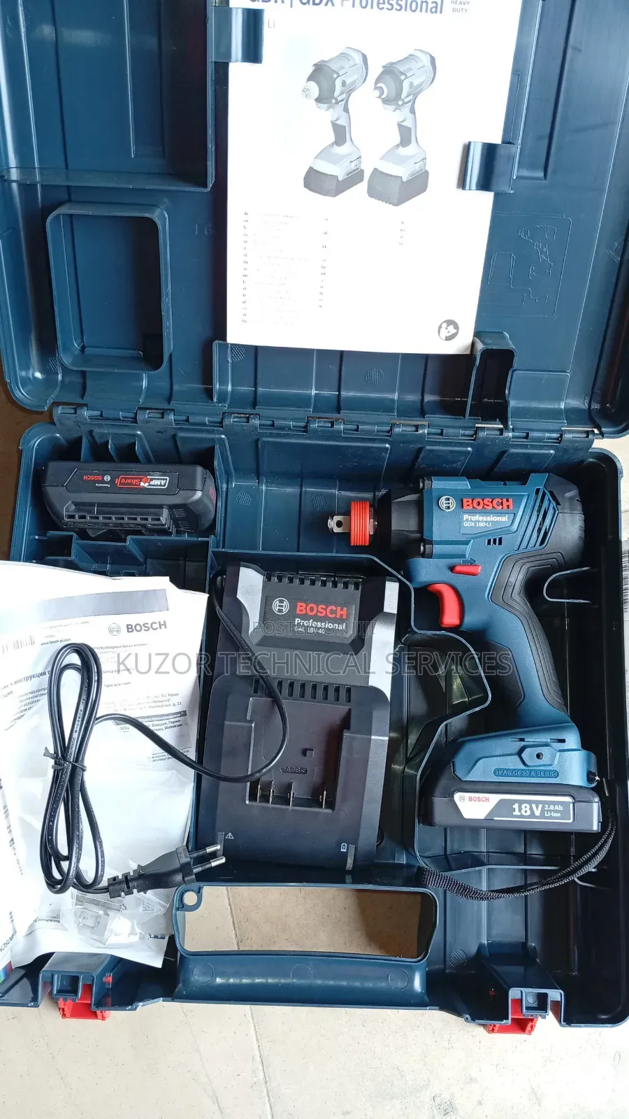 Bosch GDX 180li Impact Wrench Machine 18v 1/2" Drive