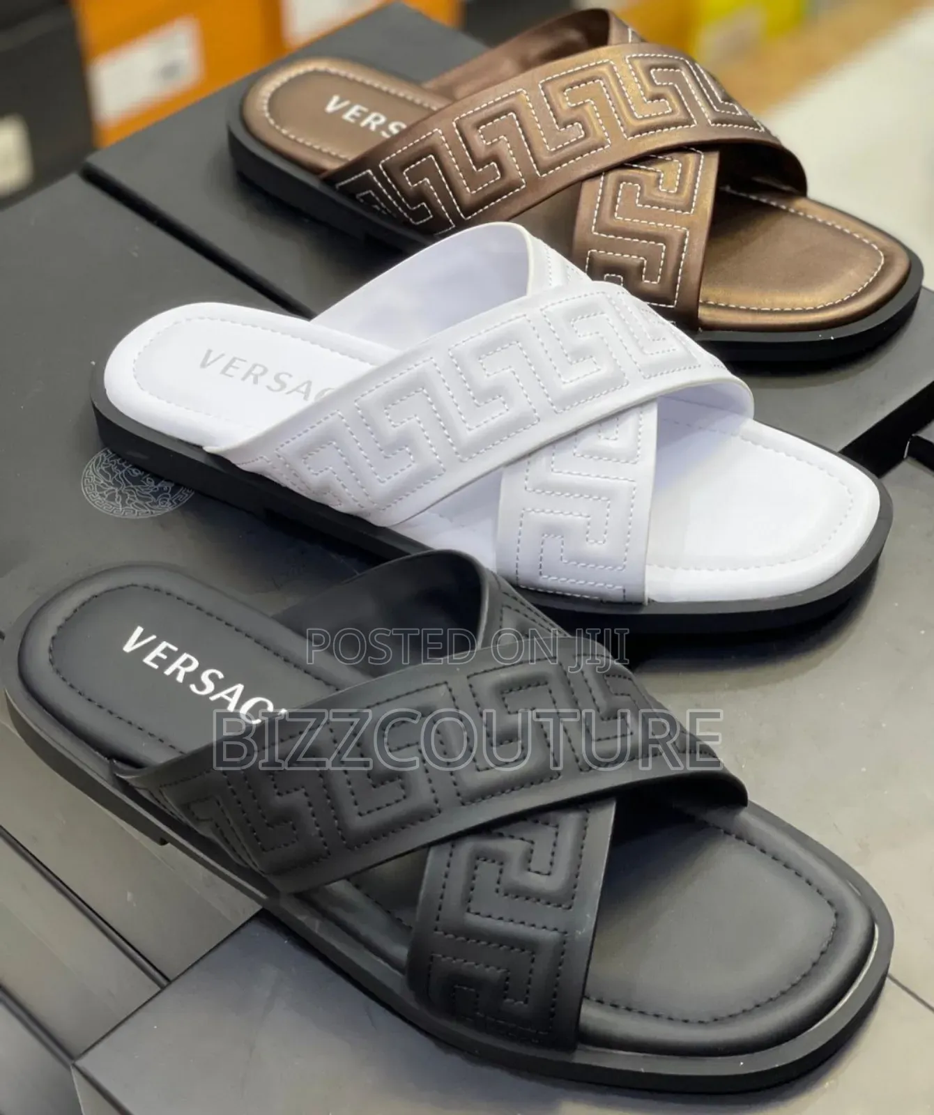 Original Versace Slippers Available in Store
