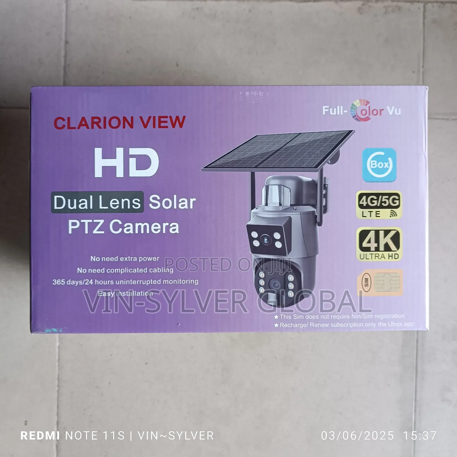 Solar Powered CCTV Camera Double Lens With Auto-Tracking