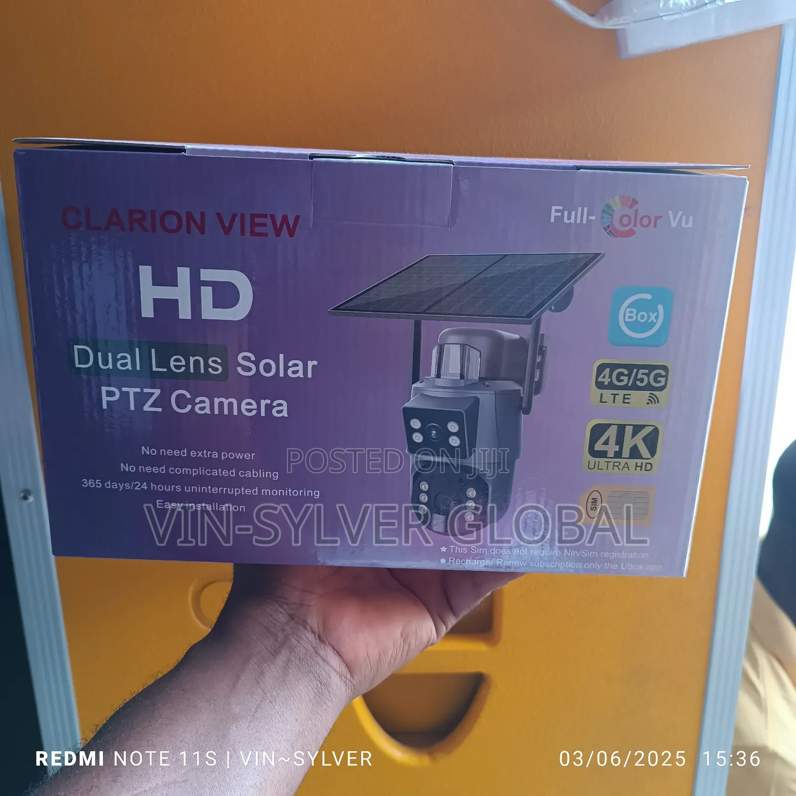 Solar Powered CCTV Camera Double Lens With Auto-Tracking