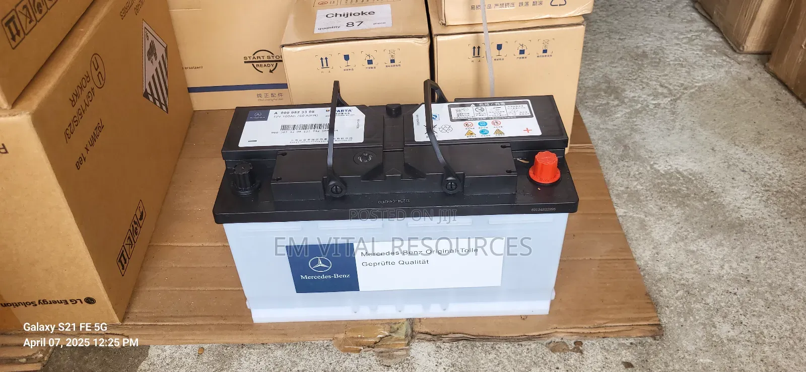 Mercedes Benz Original Battery 100ah