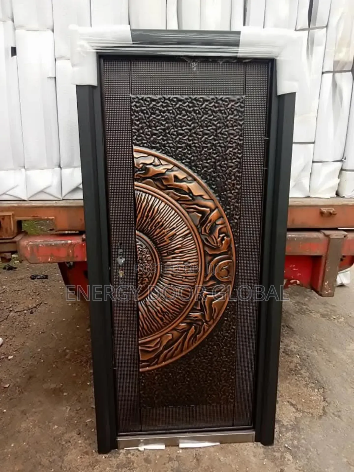 3ft Half Moon Copperplate Exterior Security Door