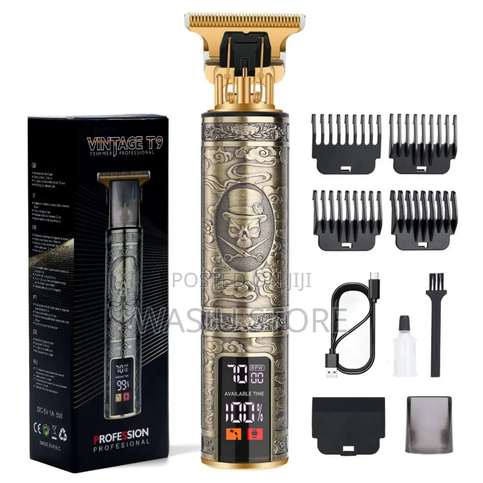 Vintage T9 Rechargeable Clipper With Timer
