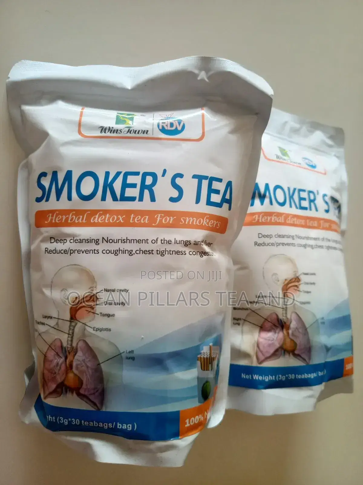 Smoker's Tea 100% Herbal Detox Tea for Smokers